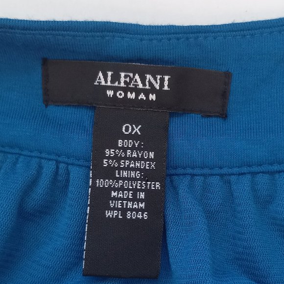 ALFANI  Embellished Neck Top Blouse Sz 0X - Picture 5 of 5